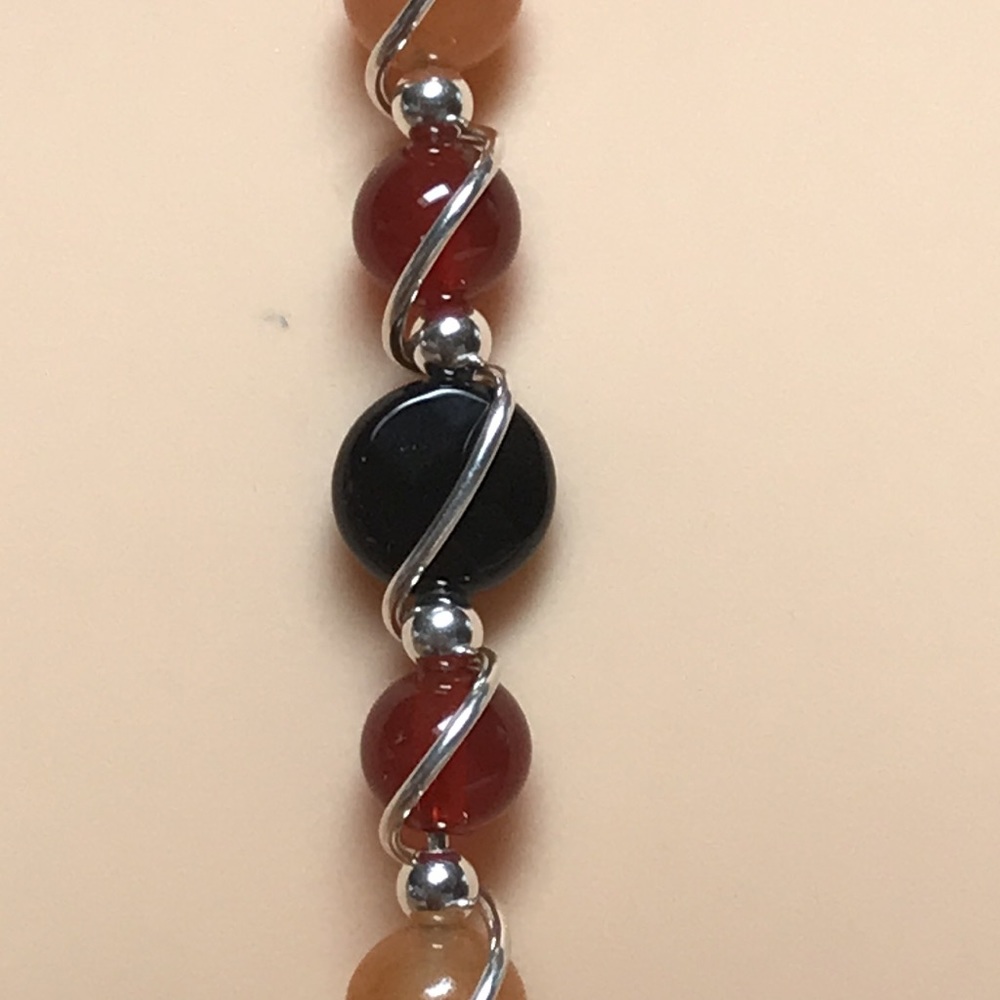 Solar Eclipse- Onyx, Red Agate,Orange Aventurine … - image 8